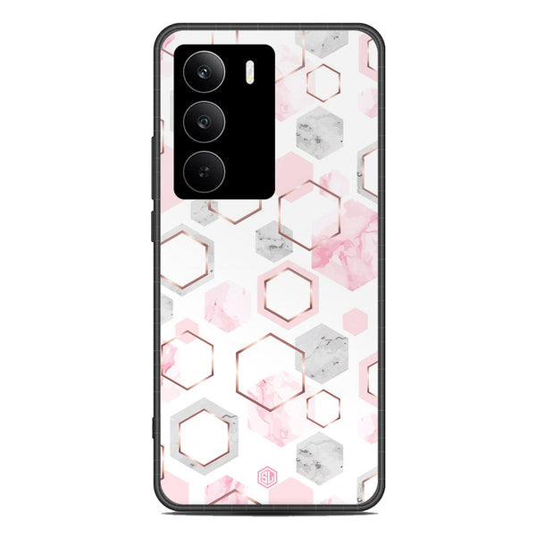 Stylish Marble Series Soft Phone Case - Metal Case - Design 4 - Realme C75