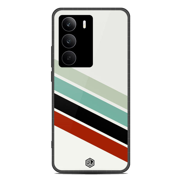 Retro Stripes Series Soft Phone Case - Metal Case - Design 2 - Realme C75