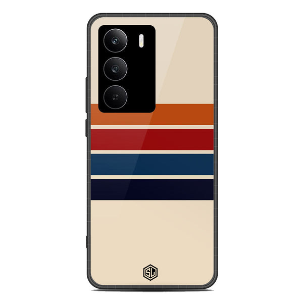 Retro Stripes Series Soft Phone Case - Metal Case - Design 3 - Realme C75