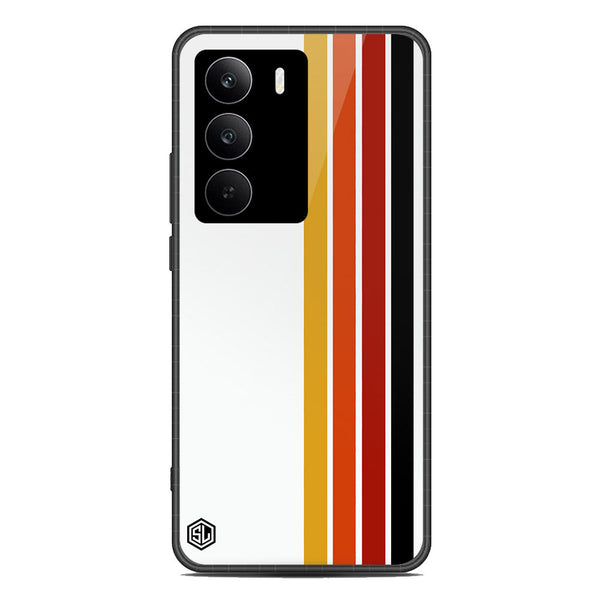 Retro Stripes Series Soft Phone Case - Metal Case - Design 4 - Realme C75