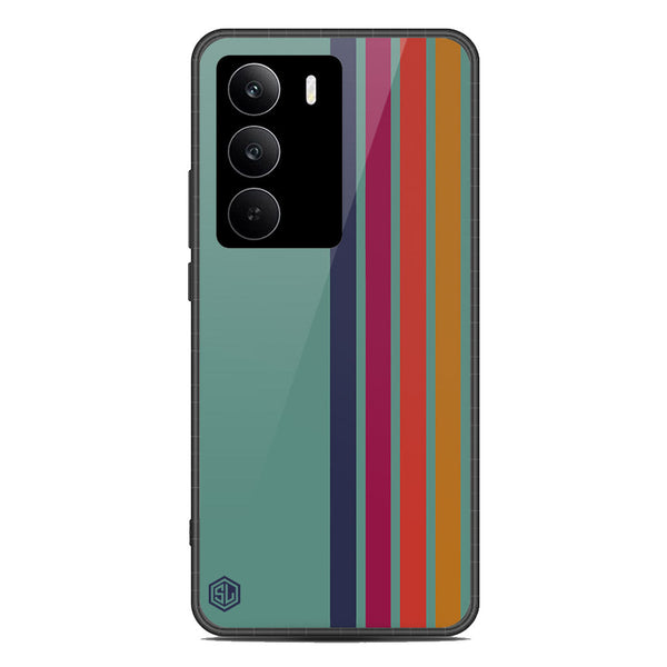 Retro Stripes Series Soft Phone Case - Metal Case - Design 5 - Realme C75