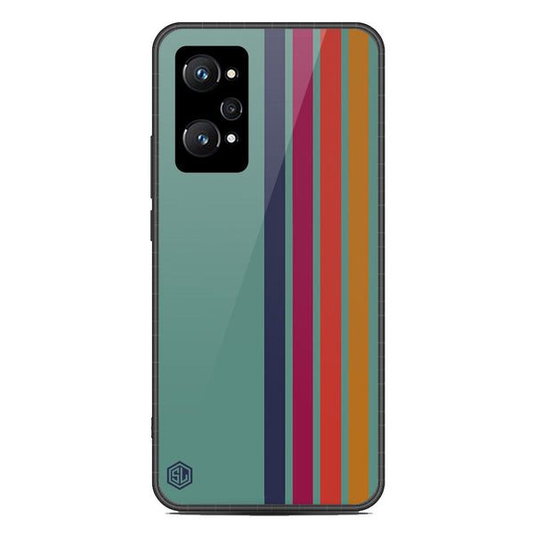 Retro Stripes Series Soft Phone Case - Metal Case - Design 5 - Realme GT Neo 2