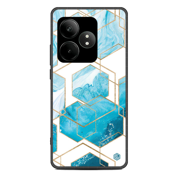 Stylish Marble Series Soft Phone Case - Metal Case - Design 1 - Realme GT Neo 6