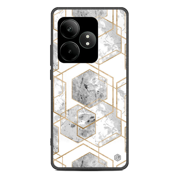 Stylish Marble Series Soft Phone Case - Metal Case - Design 2 - Realme GT Neo 6 SE