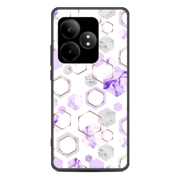 Stylish Marble Series Soft Phone Case - Metal Case - Design 5 - Realme GT Neo 6