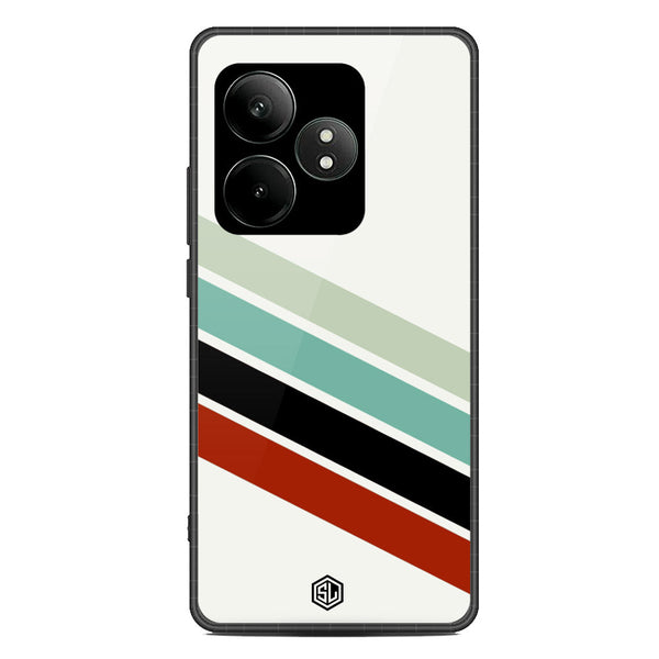 Retro Stripes Series Soft Phone Case - Metal Case - Design 2 - Realme GT Neo 6 SE