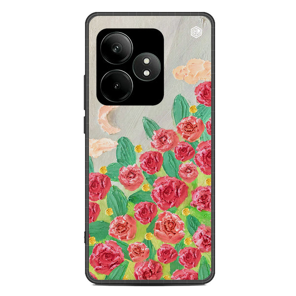 Floral Series Soft Phone Case - Metal Case - Design 10 - Realme GT Neo 6 SE