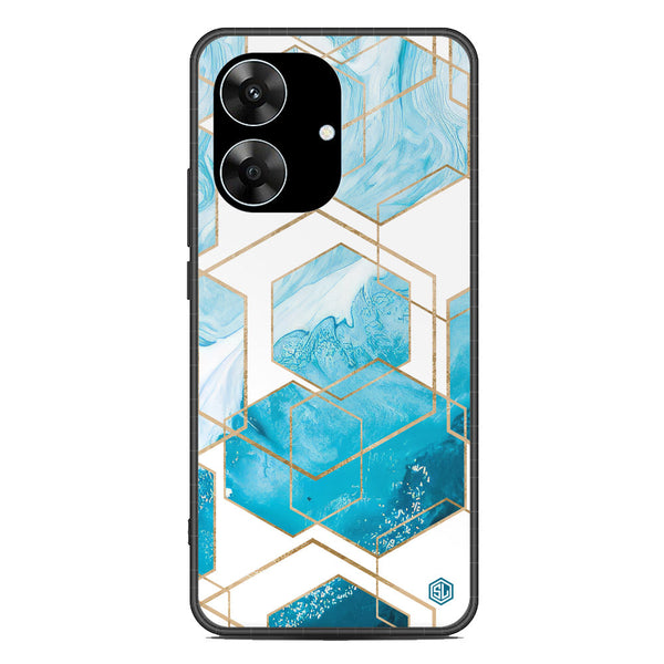 Stylish Marble Series Soft Phone Case - Metal Case - Design 1 - Realme Note 60