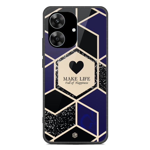 Happiness Series Soft Phone Case - Metal Case - Design 1 - Realme Note 60x