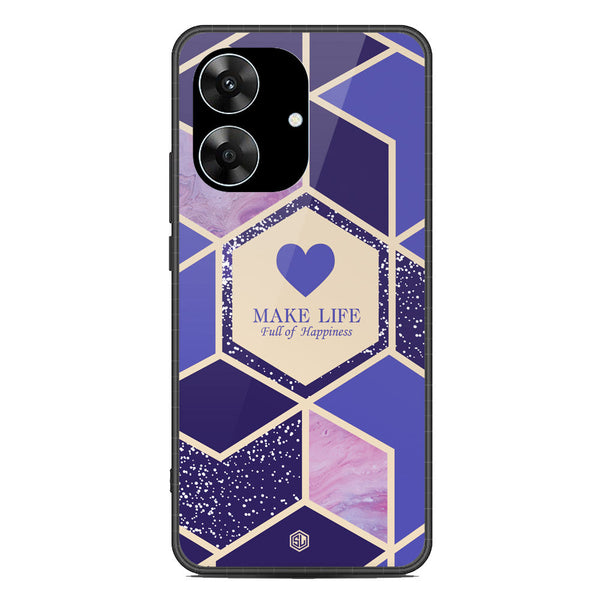 Happiness Series Soft Phone Case - Metal Case - Design 2 - Realme Note 60x