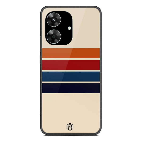 Retro Stripes Series Soft Phone Case - Metal Case - Design 3 - Realme Note 60