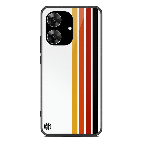 Retro Stripes Series Soft Phone Case - Metal Case - Design 4 - Realme Note 60