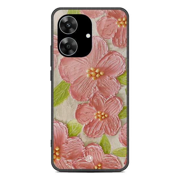 Floral Series Soft Phone Case - Metal Case - Design 9 - Realme Note 60