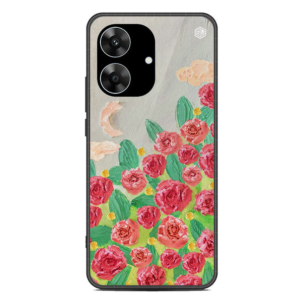 Floral Series Soft Phone Case - Metal Case - Design 10 - Realme Note 60