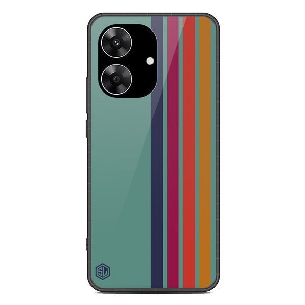 Retro Stripes Series Soft Phone Case - Metal Case - Design 5 - Realme Note 60x