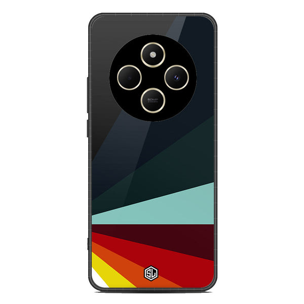 Retro Stripes Series Soft Phone Case - Metal Case - Design 1 - Xiaomi Redmi 14C