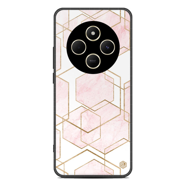 Stylish Marble Series Soft Phone Case - Metal Case - Design 3 - Xiaomi Redmi 14C