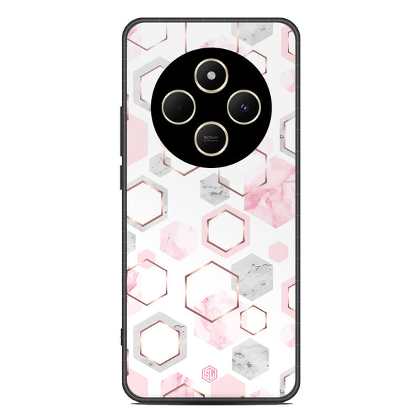 Stylish Marble Series Soft Phone Case - Metal Case - Design 4 - Xiaomi Redmi 14C