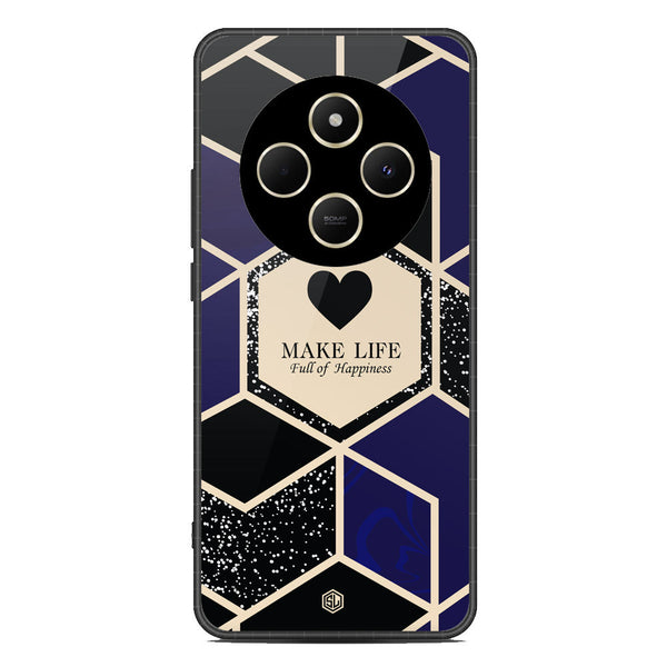 Happiness Series Soft Phone Case - Metal Case - Design 1 - Xiaomi Poco C75