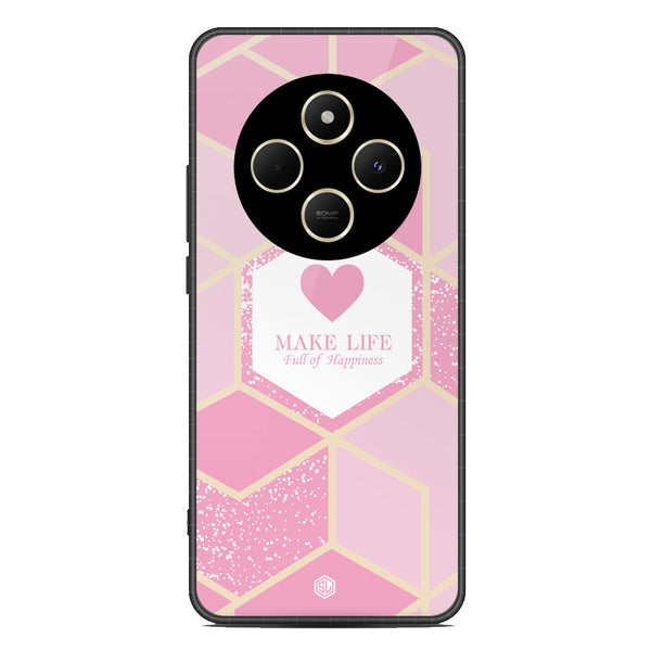 Happiness Series Soft Phone Case - Metal Case - Design 3 - Xiaomi Redmi 14C
