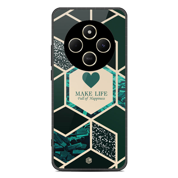 Happiness Series Soft Phone Case - Metal Case - Design 4 - Xiaomi Redmi 14C