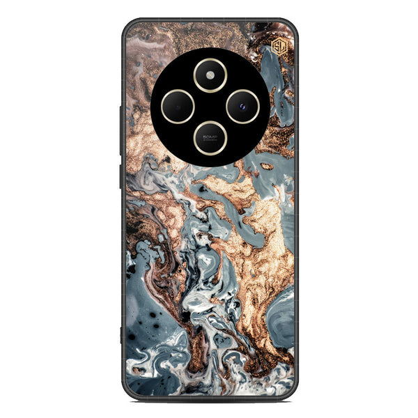 Marble Series Soft Phone Case - Metal Case - Design 5 - Xiaomi Redmi 14C