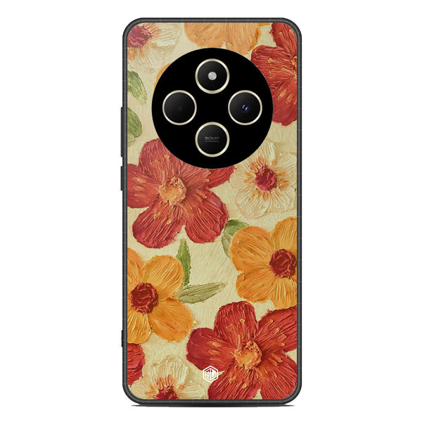 Floral Series Soft Phone Case - Metal Case - Design 6 - Xiaomi Poco C75
