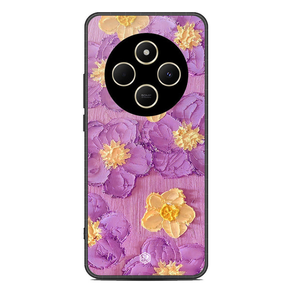 Floral Series Soft Phone Case - Metal Case - Design 8 - Xiaomi Poco C75