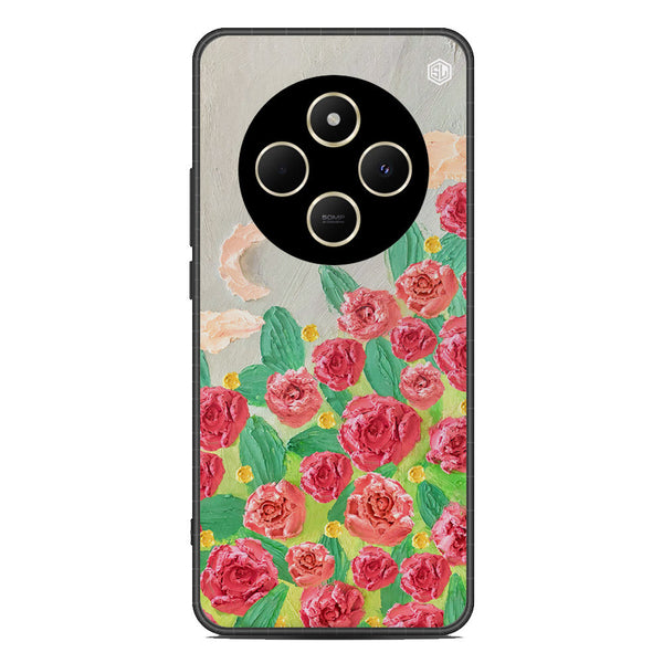 Floral Series Soft Phone Case - Metal Case - Design 10 - Xiaomi Poco C75