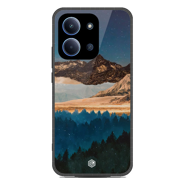 Mountains Wanderlust Series Soft Phone Case - Glass Case - Design 1 - Xiaomi Poco C85 4G