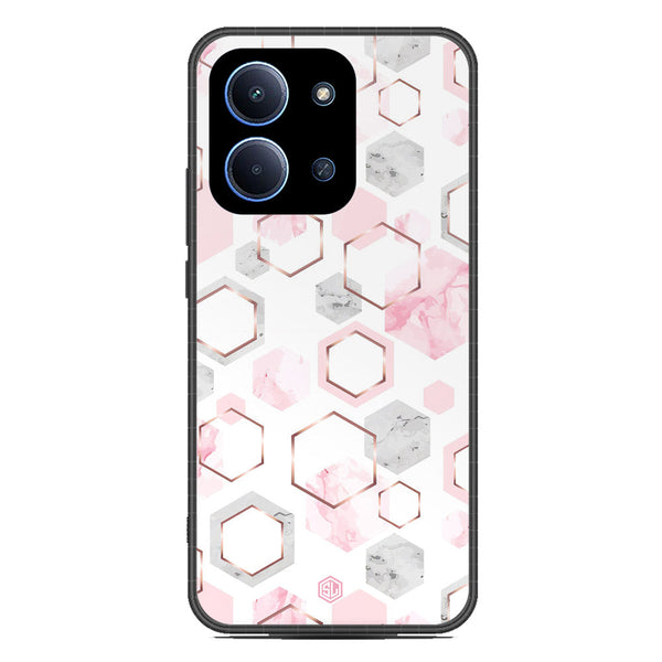 Stylish Marble Series Soft Phone Case - Glass Case - Design 4 - Xiaomi Poco C85 4G