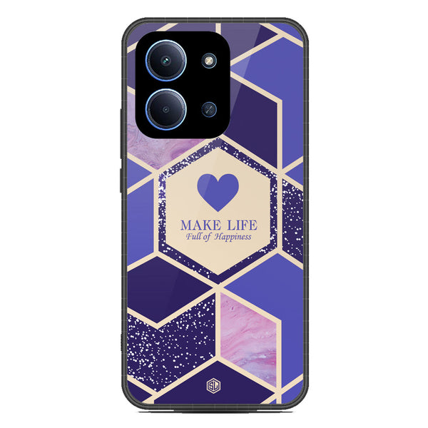 Happiness Series Soft Phone Case - Glass Case - Design 2 - Xiaomi Poco C85 4G