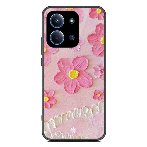 Floral Series Soft Phone Case - Glass Case - Design 2 - Xiaomi Poco C85 4G