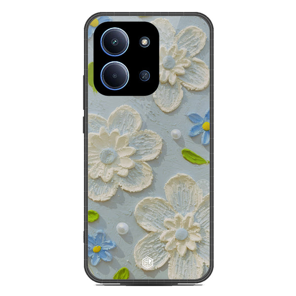 Floral Series Soft Phone Case - Glass Case - Design 3 - Xiaomi Poco C85 4G