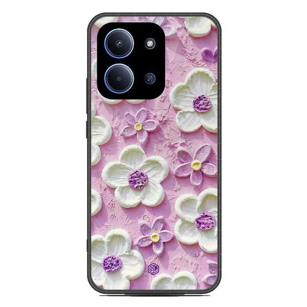 Floral Series Soft Phone Case - Glass Case - Design 4 - Xiaomi Poco C85 4G