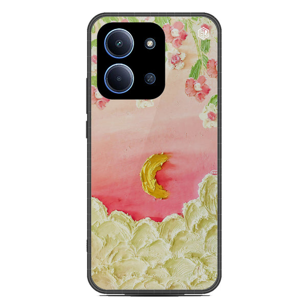 Floral Series Soft Phone Case - Glass Case - Design 7 - Xiaomi Poco C85 4G