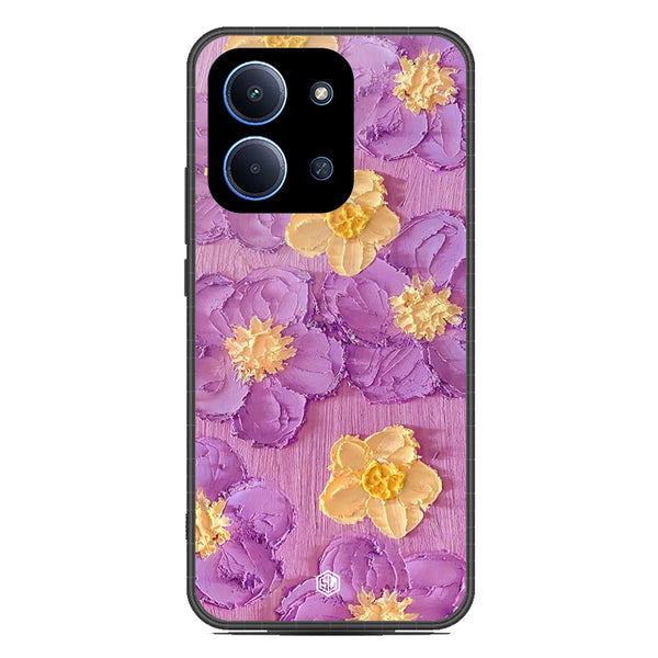 Floral Series Soft Phone Case - Glass Case - Design 8 - Xiaomi Poco C85 4G