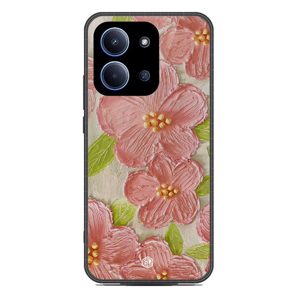 Floral Series Soft Phone Case - Glass Case - Design 9 - Xiaomi Poco C85 4G