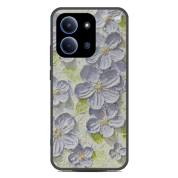 Floral Series Soft Phone Case - Glass Case - Design 12 - Xiaomi Poco C85 4G