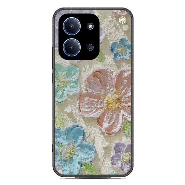 Floral Series Soft Phone Case - Glass Case - Design 14 - Xiaomi Poco C85 4G