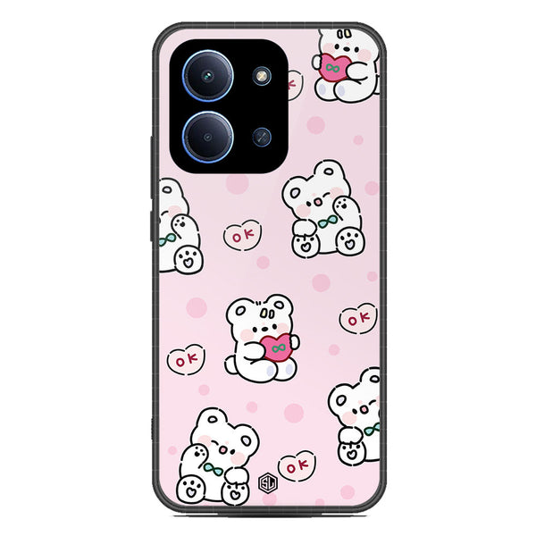 Cute Chic Series Soft Phone Case - Glass Case - Design 1 - Xiaomi Poco C85 4G