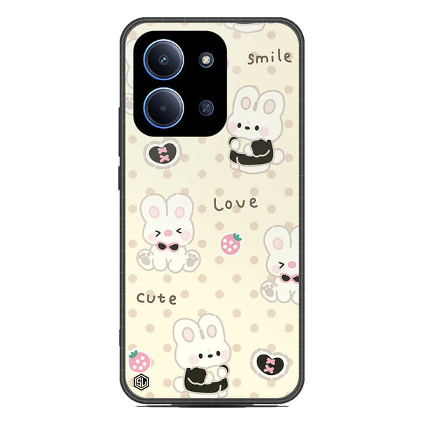 Cute Chic Series Soft Phone Case - Glass Case - Design 4 - Xiaomi Poco C85 4G