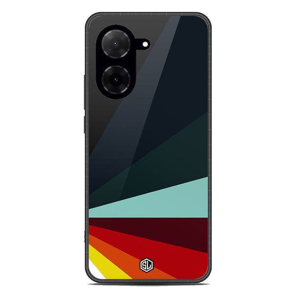 Retro Stripes Series Soft Phone Case - Metal Case - Design 1 - Xiaomi Redmi A5 4G