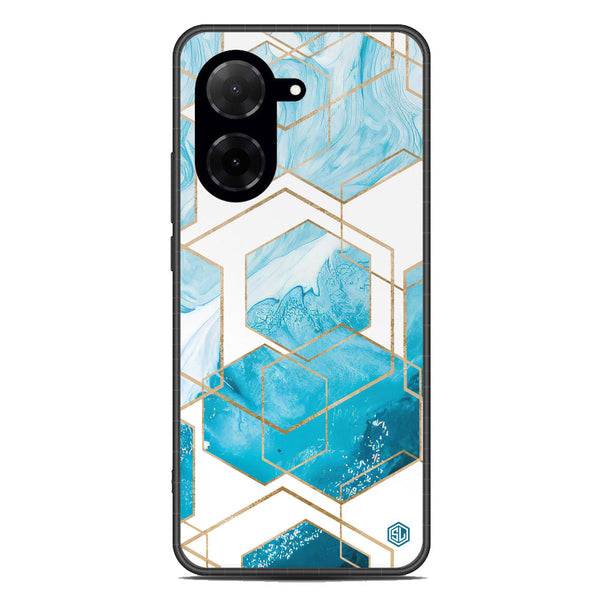 Stylish Marble Series Soft Phone Case - Metal Case - Design 1 - Xiaomi Redmi A5 4G