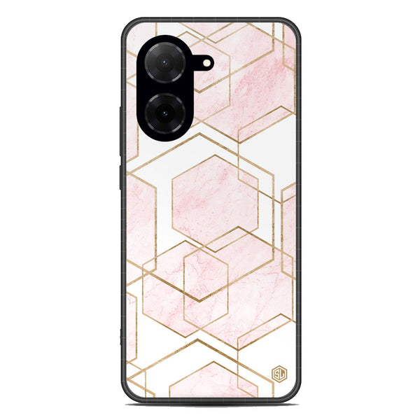Stylish Marble Series Soft Phone Case - Metal Case - Design 3 - Xiaomi Redmi A5 4G