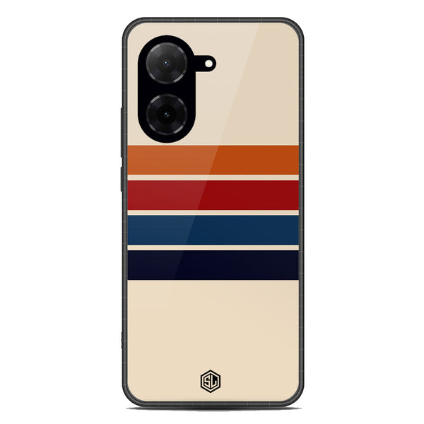 Retro Stripes Series Soft Phone Case - Metal Case - Design 3 - Xiaomi Redmi A5 4G