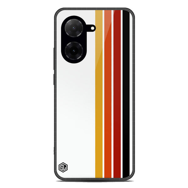 Retro Stripes Series Soft Phone Case - Metal Case - Design 4 - Xiaomi Redmi A5 4G