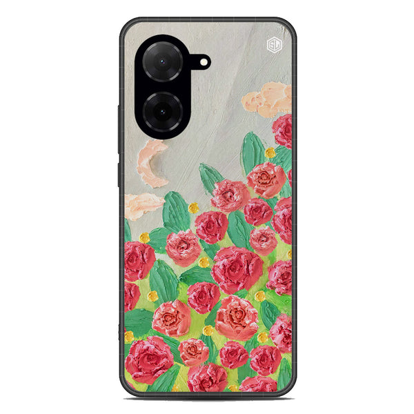 Floral Series Soft Phone Case - Metal Case - Design 10 - Xiaomi Redmi A5 4G