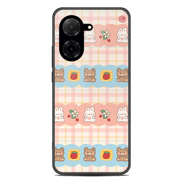 Cute Korean Design Series Soft Phone Case - Metal Case - Design 5 - Xiaomi Redmi A5 4G