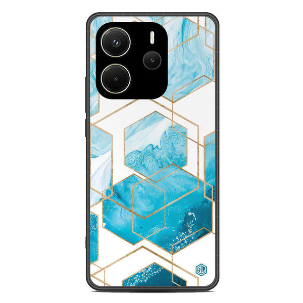Stylish Marble Series Soft Phone Case - Metal Case - Design 1 - Xiaomi Redmi Note 14 5G